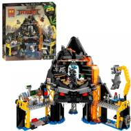 Конструктор BL NINJA 10798 "Логово Гармадона в жерле Вулкана" (Ninjago Movie 70631), 38.5х38.0х8.0 см, 554 деталей